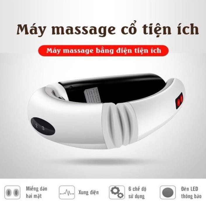 Máy Neck Massage TulaHome KL 5830 trị liệu đau cổ vai gáy có 6 cấp độ rung