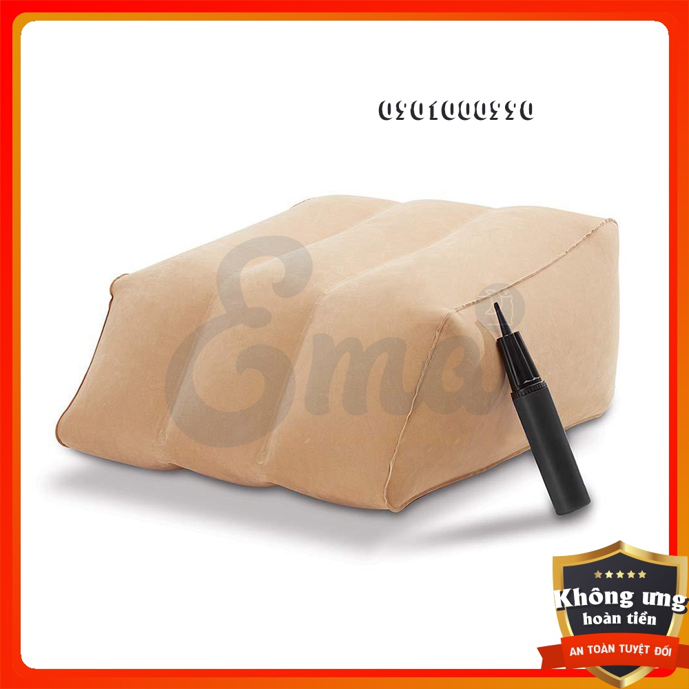 Gối kê chân chống giãn tĩnh mạch bơm hơi Leg Ramp 63x60x32cm - Hàng nhập khẩu - Gấp gọn tiện lợi mang theo