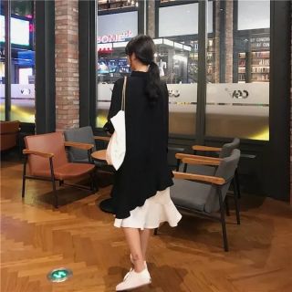 Order _ đầm sơ mi bèo tầng