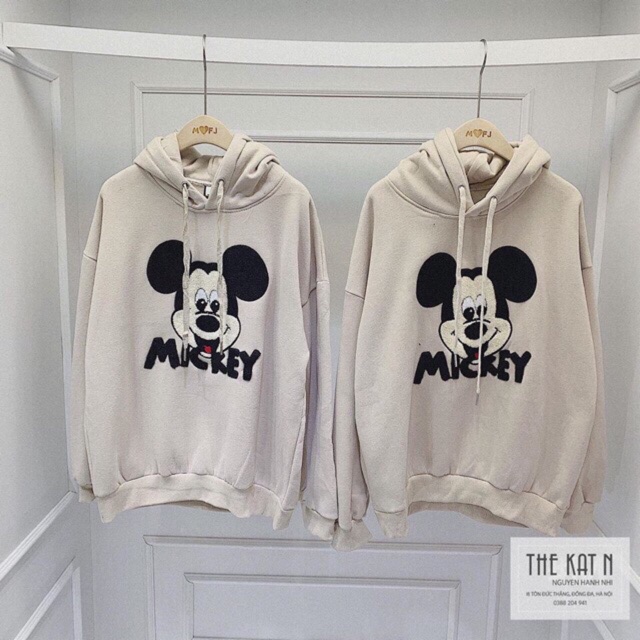 Áo hoodie nữ thêu MICKEY