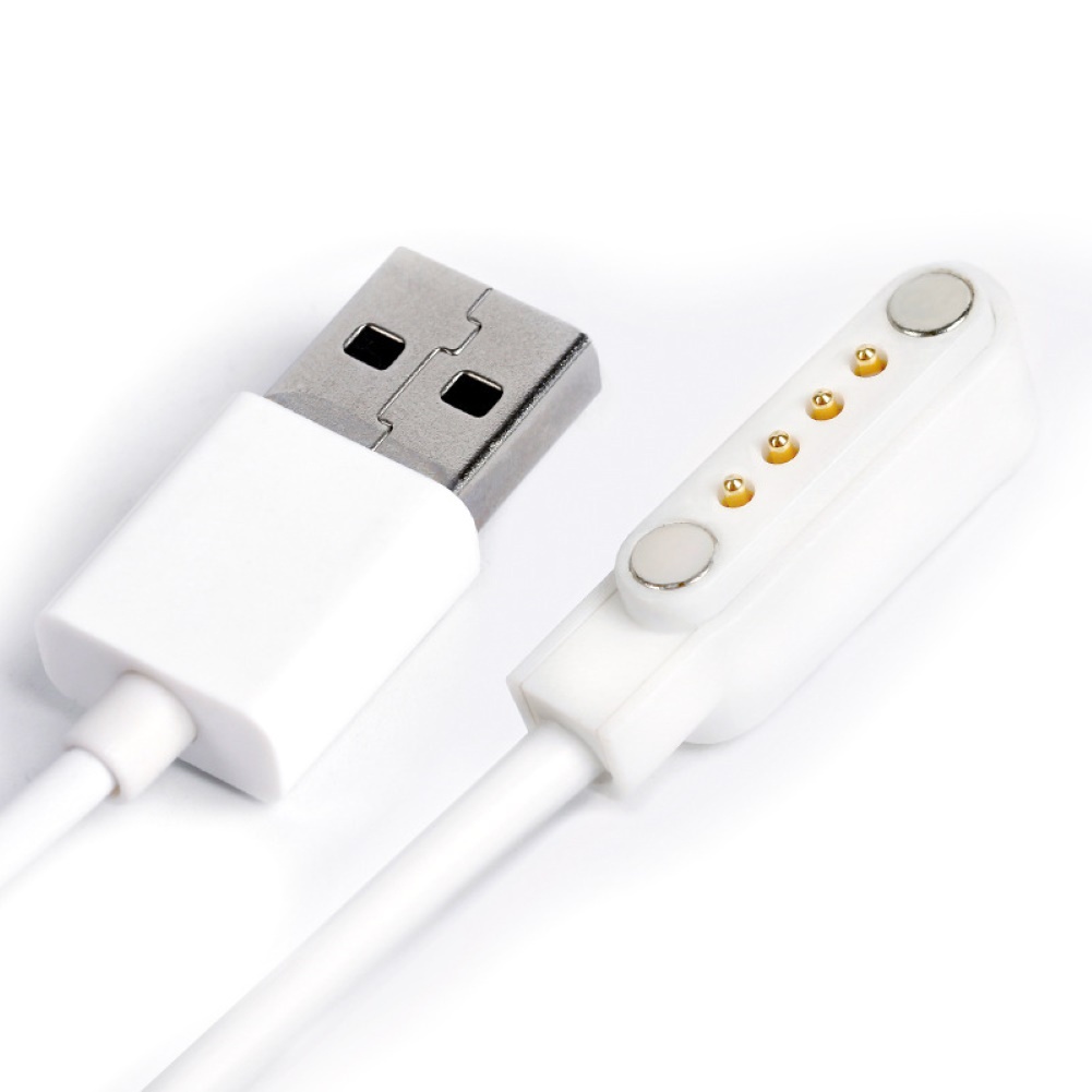 Mt✪Cáp Sạc Nam Châm 4Pin Cho Đồng Hồ Thông Minh Trẻ Em