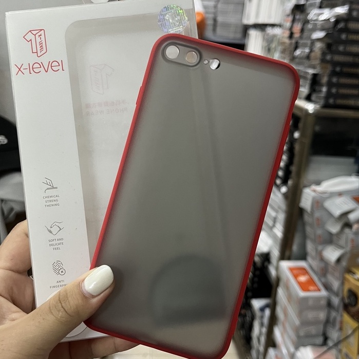 ỐP X LEVEL LƯNG NHÁM, CHỐNG BÁM VÂN TAY, VIỀN MÀU IPHONE 6 / 6s / 7 / 8 / plus / X / XS / XR / 11 / 12 / MINI / PRO/ MAX