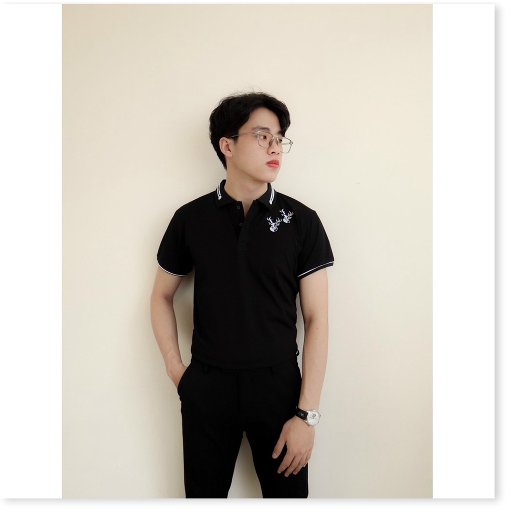 Áo thun cổ trụ ngắn tay đẳng cấp lịch lãm KHANH AN