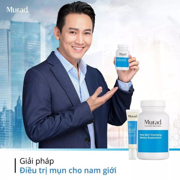 Viên uống hỗ trợ giảm mụn Murad (120 viên/ hộp) + Gel ngừa mụn Clarifying Oil-Free Water Gel (50ml) TẶNG 30 day acne kit | BigBuy360 - bigbuy360.vn