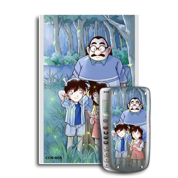 Decal trang trí máy tính Casio/Decal trang trí máy tính Vinacal Conan 005