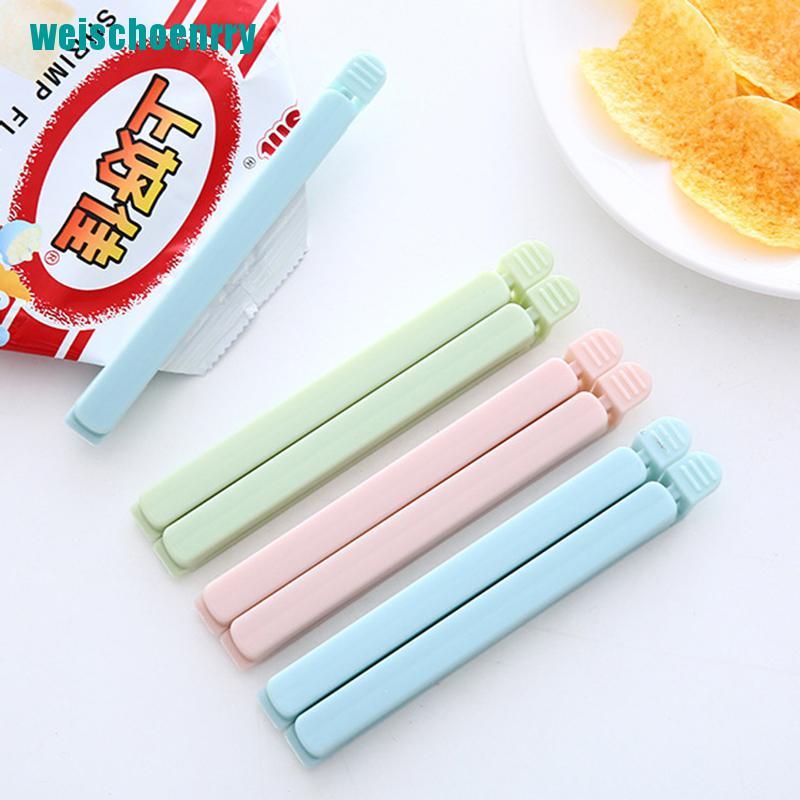 Rér●Set 5 Kẹp Miệng Túi Bảo Quản Thực Phẩm Bằng Nhựa Màu Trơn