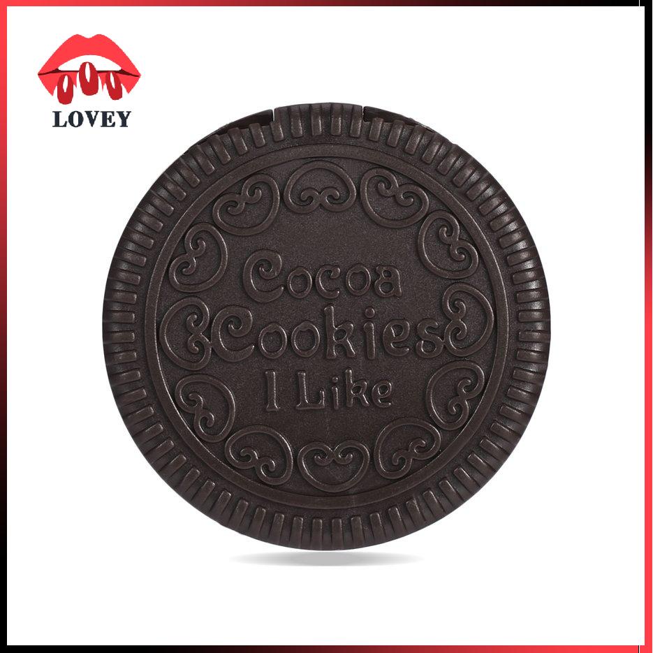 lovey★Cute Girl Chocolate Cookie Shape Design Cosmetic Mirror Makeup Chocolate Comb