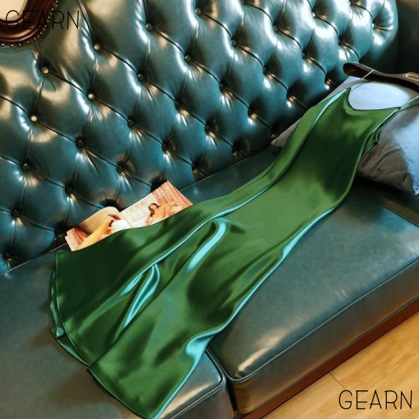 Đầm Dài Hai Dây Bằng Lụa Satin Cao Cấp Cho Nữ | BigBuy360 - bigbuy360.vn