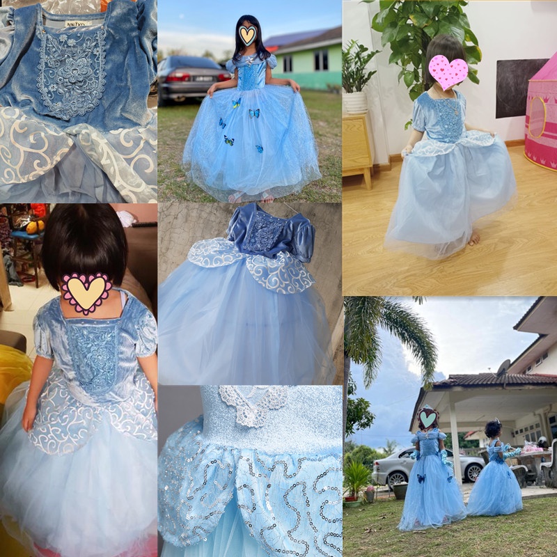 Đầm công chúa lọ lem hóa trang Halloween thời trang cho bé