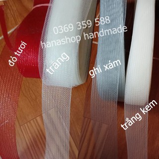 Lưới tạo phồng chân váy công chúa bản rộng 4cm và 6cm