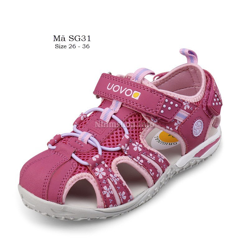 Dép rọ sandal thời trang trẻ em UOVO LIMIBABY xuất Ý phong cách thể thao cho bé gái 3,4,5,6,7,8,9,10,11,12 tuổi SG32