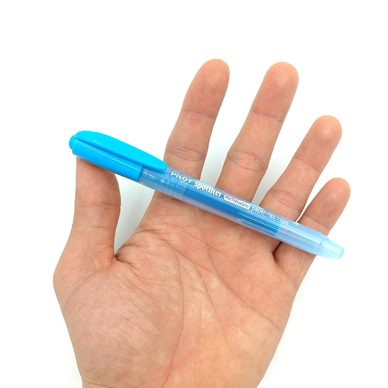 Bút Dạ Quang Pilot Spotliter Refillable Ngòi 4mm - Màu Xanh Dươn