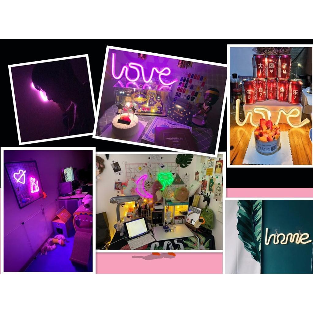 Đèn LED chữ Neon nhiều mẫu, đèn trang trí shop, văn phòng