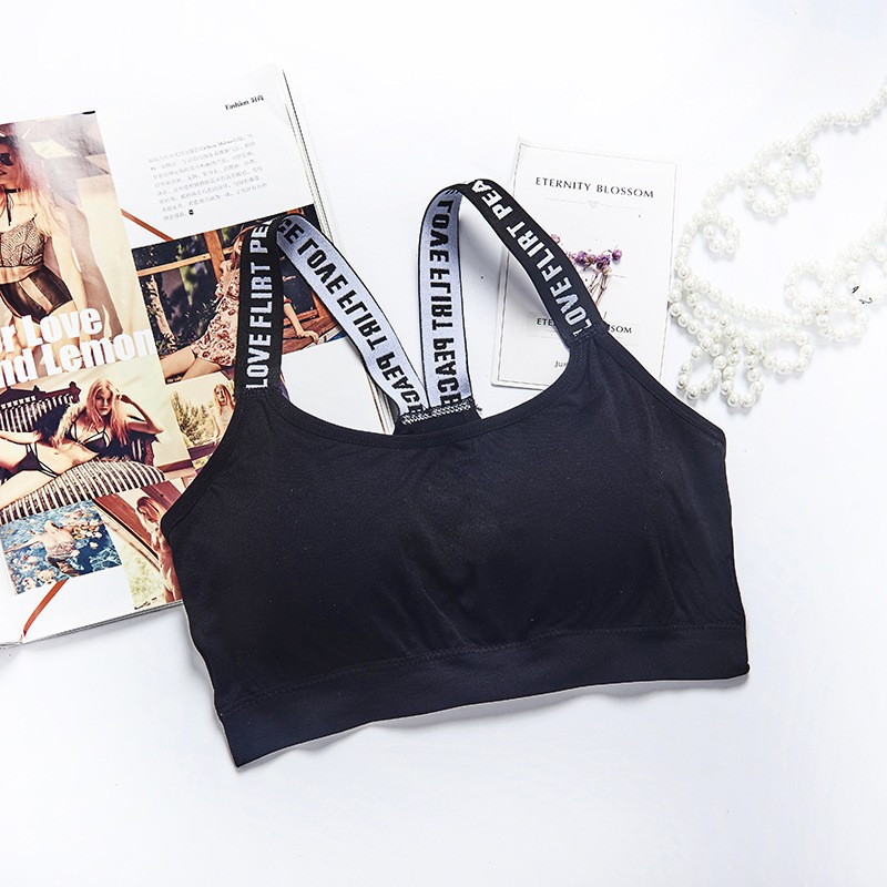 Áo Bra Cotton Thể Thao, Áo Lót Nữ Dây Chữ Tậo Gym - Yoga - 1102