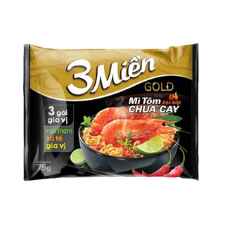 MÌ 3 MIỀN GOLD 75G(COMBO 10 GÓI)