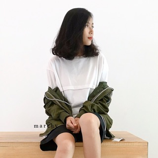 MARCHY - Army Green Bomber - Áo khoác