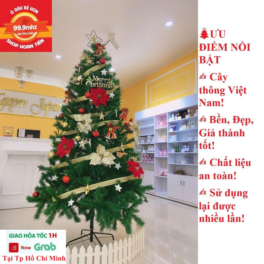 Cây Thông Noel 2m1 (210cm) Trang Trí Noel Giáng Sinh Chân Săt Quà Tặng Noel Kèm Theo 5 Dây Kim Tuyến Và 1 Ngôi Sao