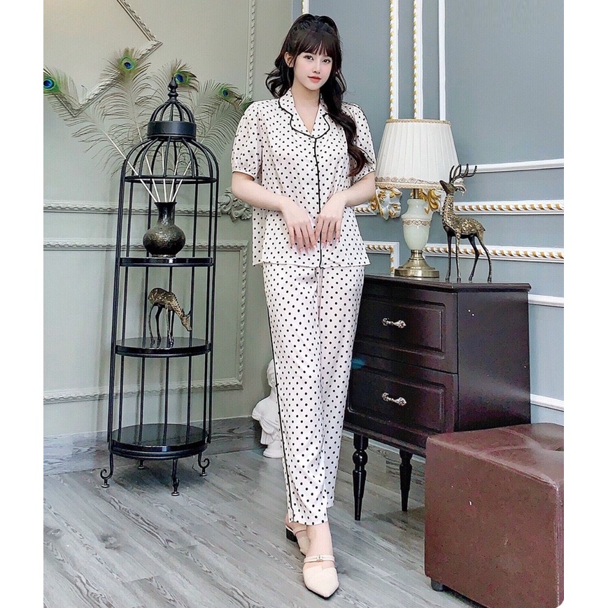 Đồ Bộ Pijama Tay Bồng Dễ Thương Trẻ Trung C23 SWEET HOME