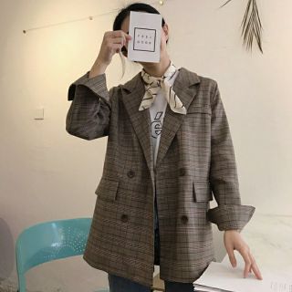 Áo blazer kẻ ( kèm ảnh thật)