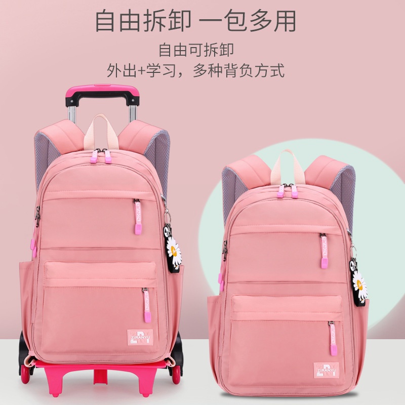 Ba Lô Đi Học Dạng Kéo 6 Tờ 17 Inches Cho Bé