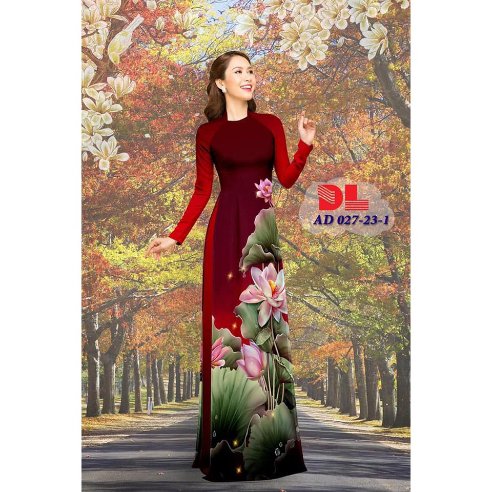 VẢI MAY ÁO DÀI IN HOA 3D CÓ ẢNH THẬT CẢ BỘ VẢI