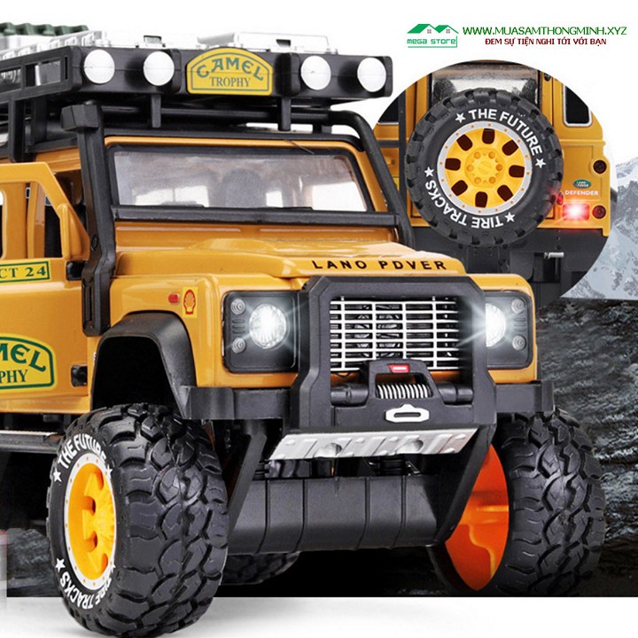 Xe Mô Hình Land Rover Defender – Off Road 4x4 Car Bằng Kim Loại – Tỷ Lệ 1:28