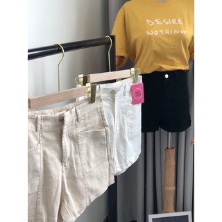 Quần Short Kaki Nữ  [Ảnh thật] (Lưng cao, Chất Kaki Dày Dặn Co Giãn)