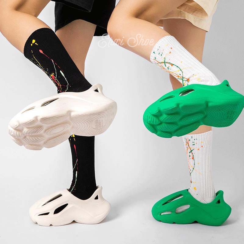 Oeggeo shop Giày Đục Lỗ Đi Biển Chống Thấm Nước Đơn Giản Cho Nam Và Nữ