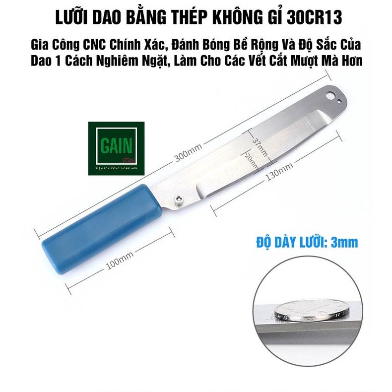 Dao thái đa năng, dao cắt bánh kẹo Nougat, thái rau củ quả, phô mai, KD20047,đổi lỗi 3 năm,BH 5 năm,thép 30CR13