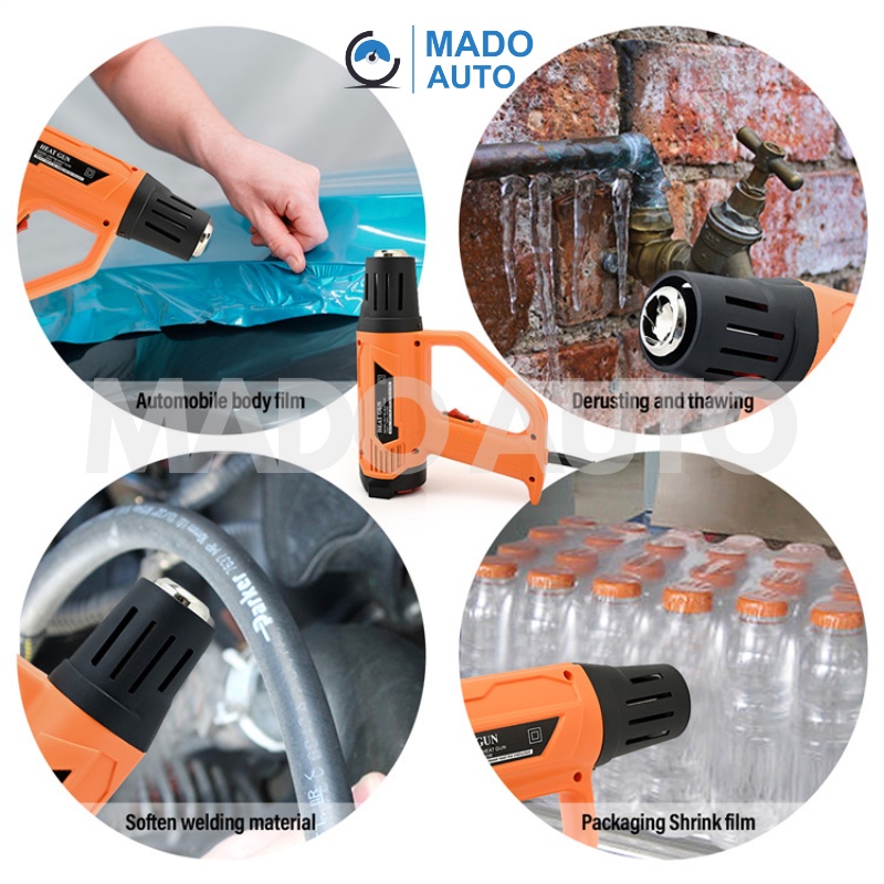 Máy sấy Film cách nhiệt có đầu chống nóng 2000w 650 độ MADO AUTO FM28