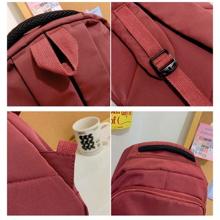 【FANTO】Middle school student schoolbag girl simple and versatile high school student computer backpack large capacity travel leisure backpack
