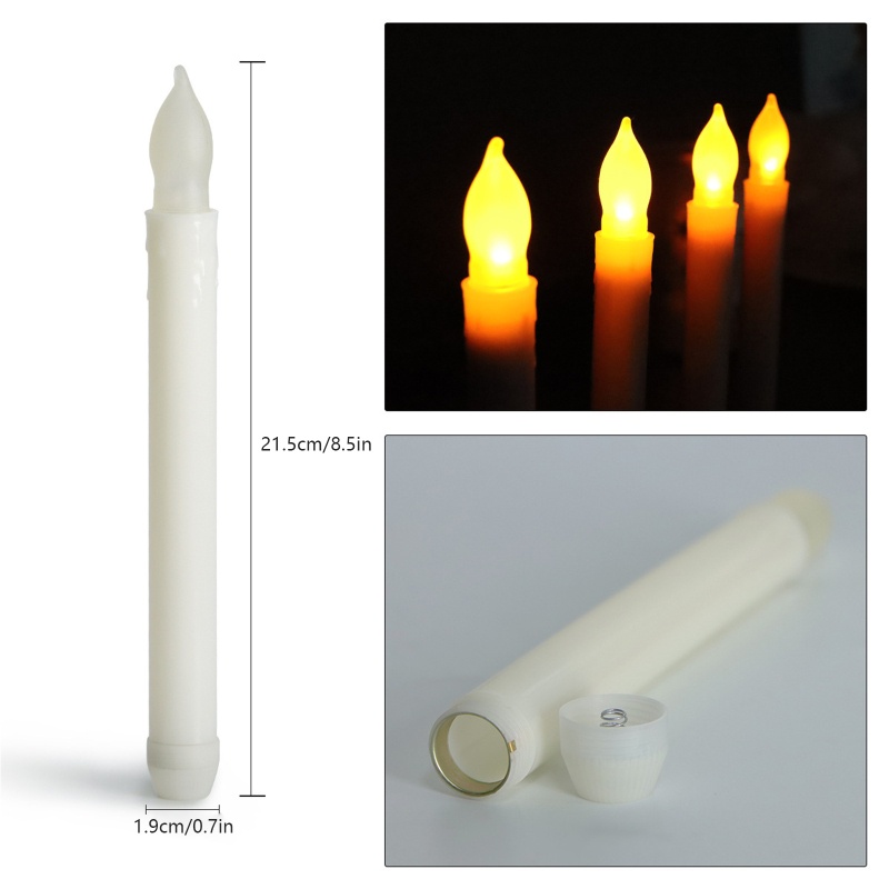 Set 12 Đèn Led Điện Không Khói Trang Trí Lễ Hội / Năm Mới