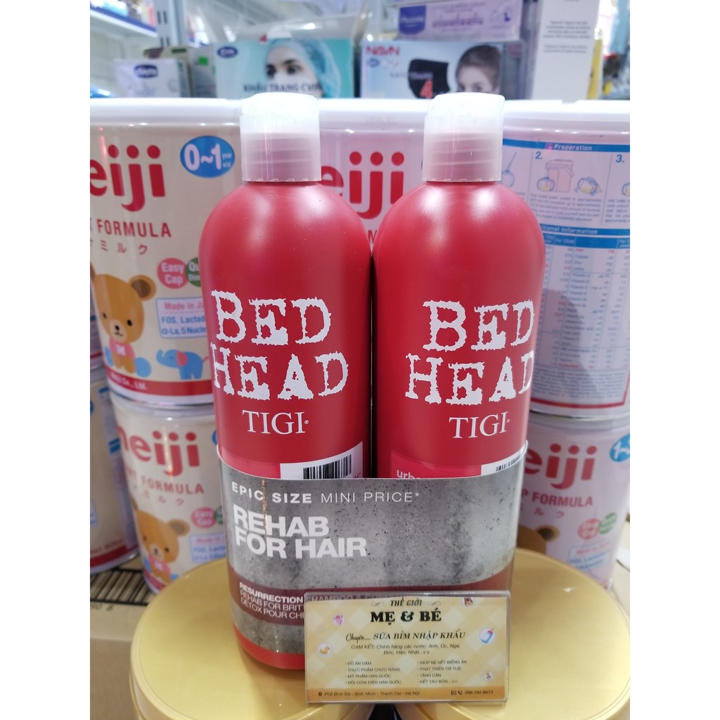 DẦU GỘI TIGI TRẮNG, ĐỎ phục hồi tóc hư tổn độ 3 Dùng Siêu Mượt Tóc Giữ Màu Tóc 750ml