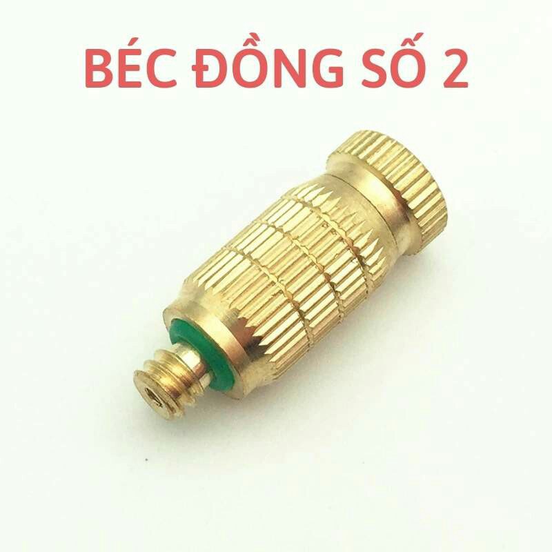 Đầu béc phun sương bằng đồng số 1,2,3,5,6,8 tuỳ chọn khi đặt hàng