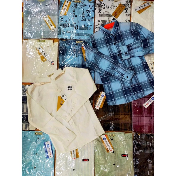 COMBO 3 Áo sơmi bé trai chất đẹp mặc đi học, đi chơi