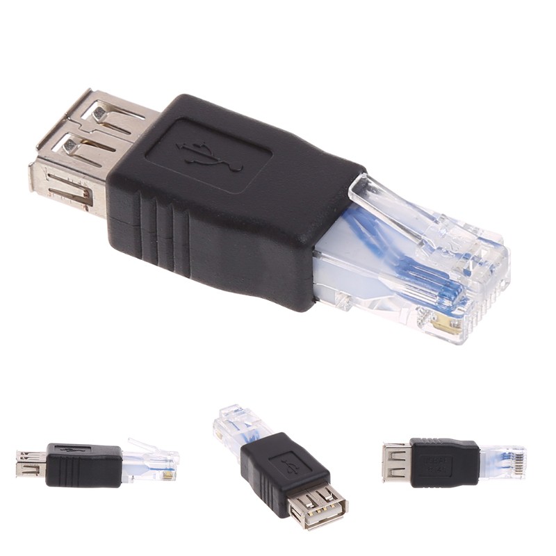 Đầu Chuyển Đổi Usb Type A Sang Rj45 Male Ethernet Lan | BigBuy360 - bigbuy360.vn