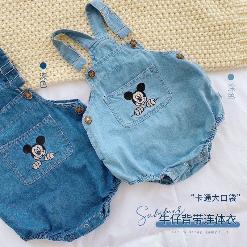 Yếm bò mickey dư xịn cho bé trai/bé gái