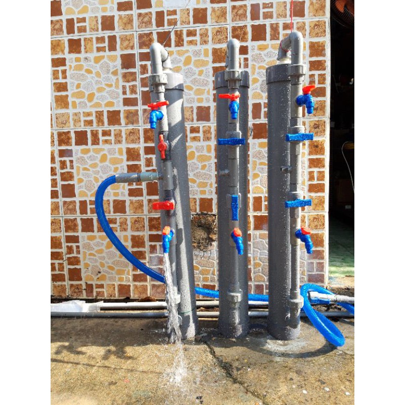 Lọc nước tại vòi, xử lý nước nhiễm phèn giếng khoan PVC114 shop Điện Nước Sửa Nhà