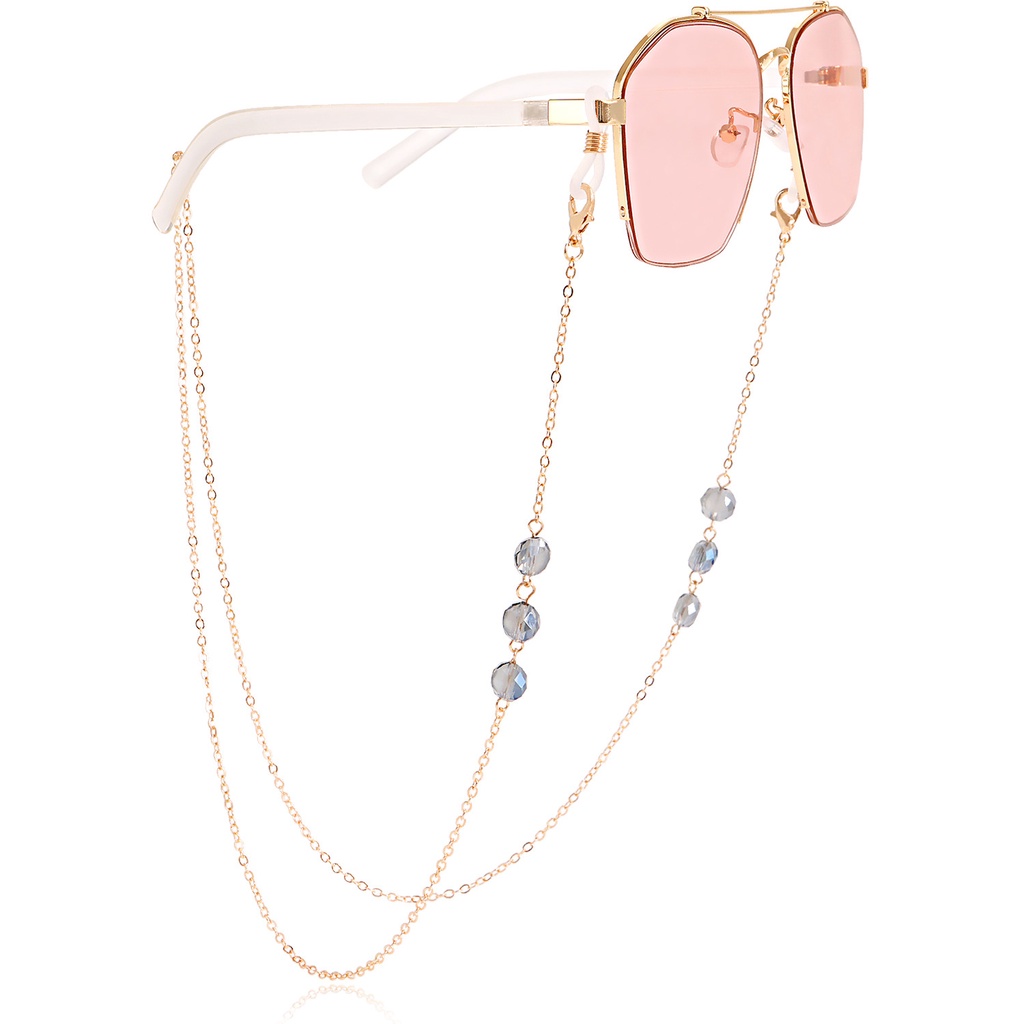 Dây Đeo Mắt Kính Đính Đá Nhiều Màu Sắc Cho Nữ