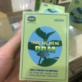 Hộp 12 gói pha xúc họng BBM Chữa hôi miệng viêm họng