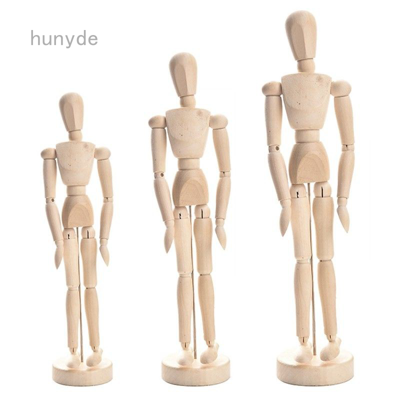 Hunyde Mô hình người bằng gỗ dùng để tập vẽ tiện dụng