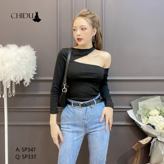 CHIDU áo kiểu nữ khoét năng động- SP347
