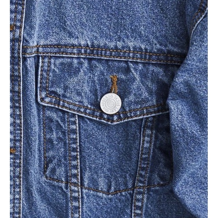 Áo khoác jean nam màu xanh biển loại 1 Bigsize < 120kg