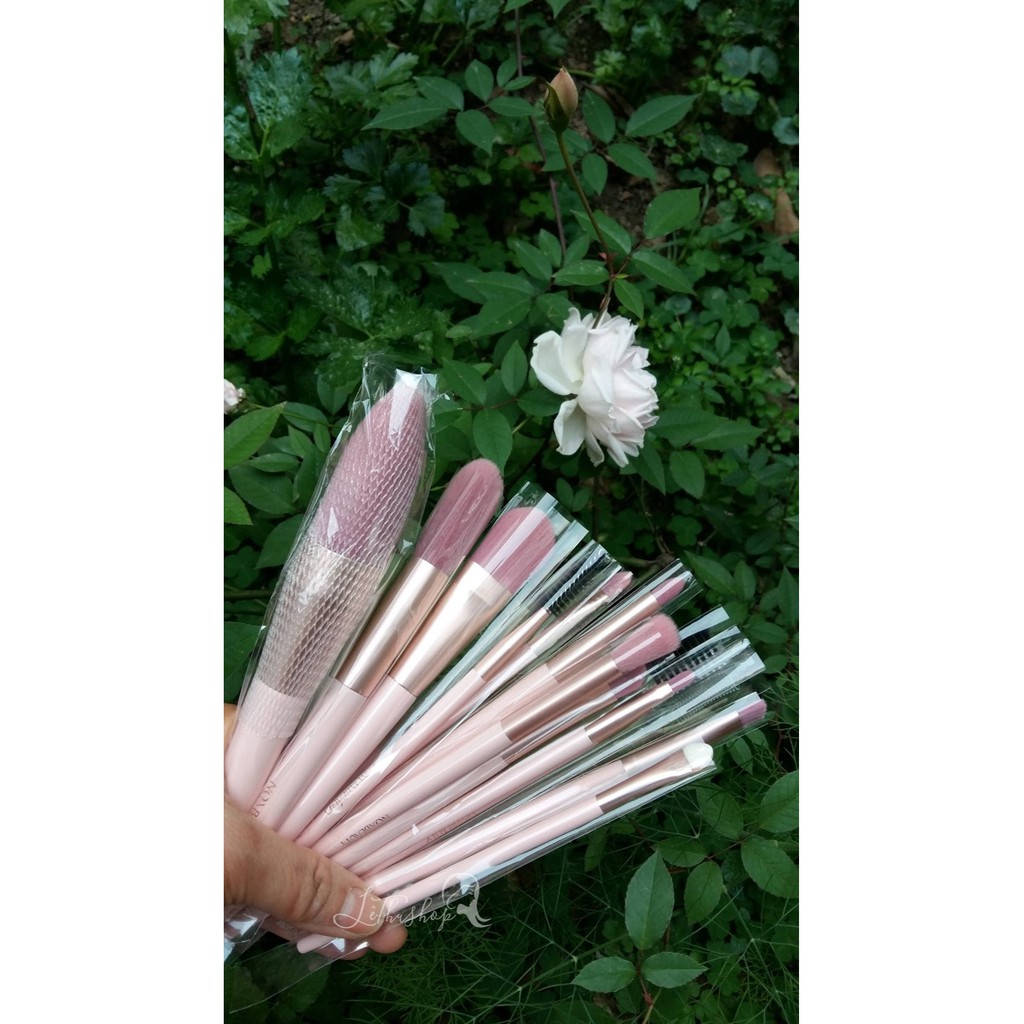 Bộ 12 cọ trang điểm đánh phấn mắt kẻ viền môi đánh phấn má hồng chuyên nghiệp