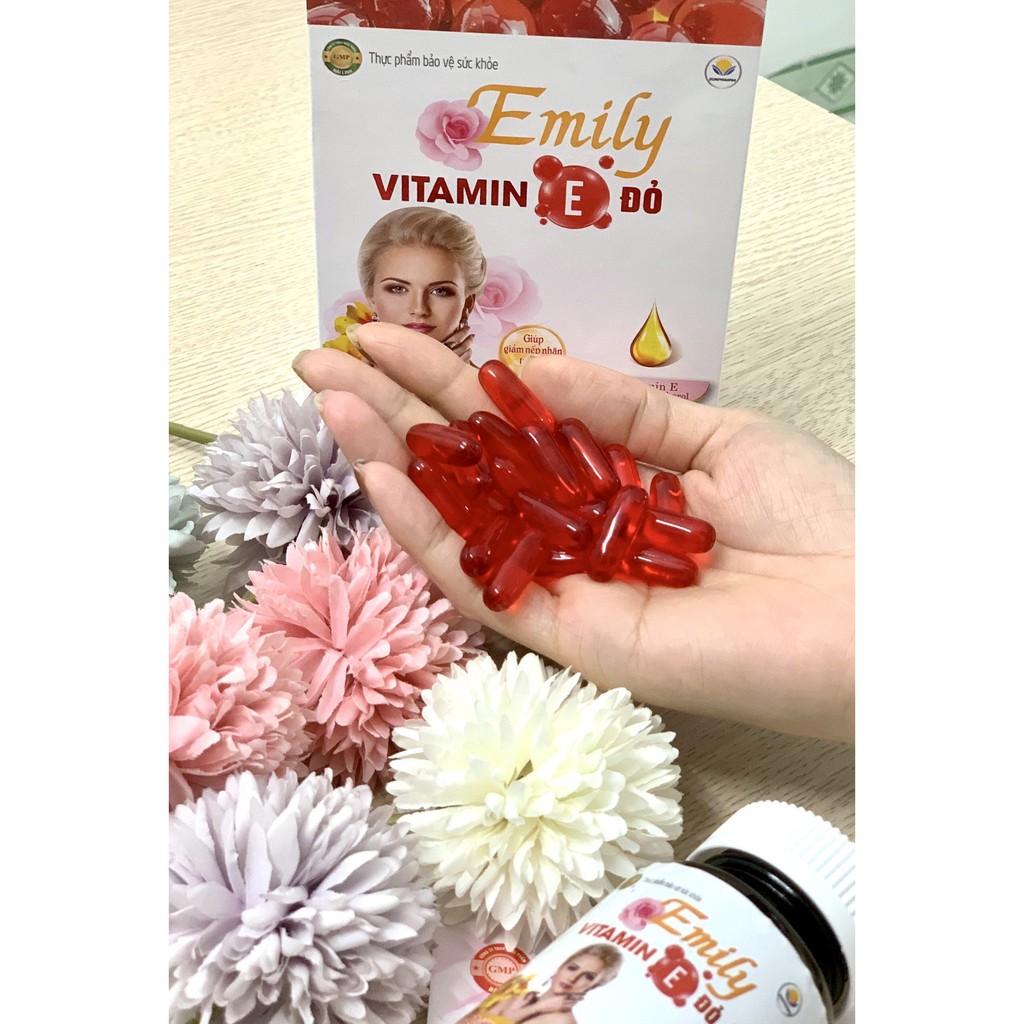 [HÀNG CHÍNH HÃNG] - VITAMIN E ĐỎ - Bổ Sung Vitamin E Đỏ, Làm Sáng Da Đẹp Da, Chống Lão Hóa Da 30v | BigBuy360 - bigbuy360.vn