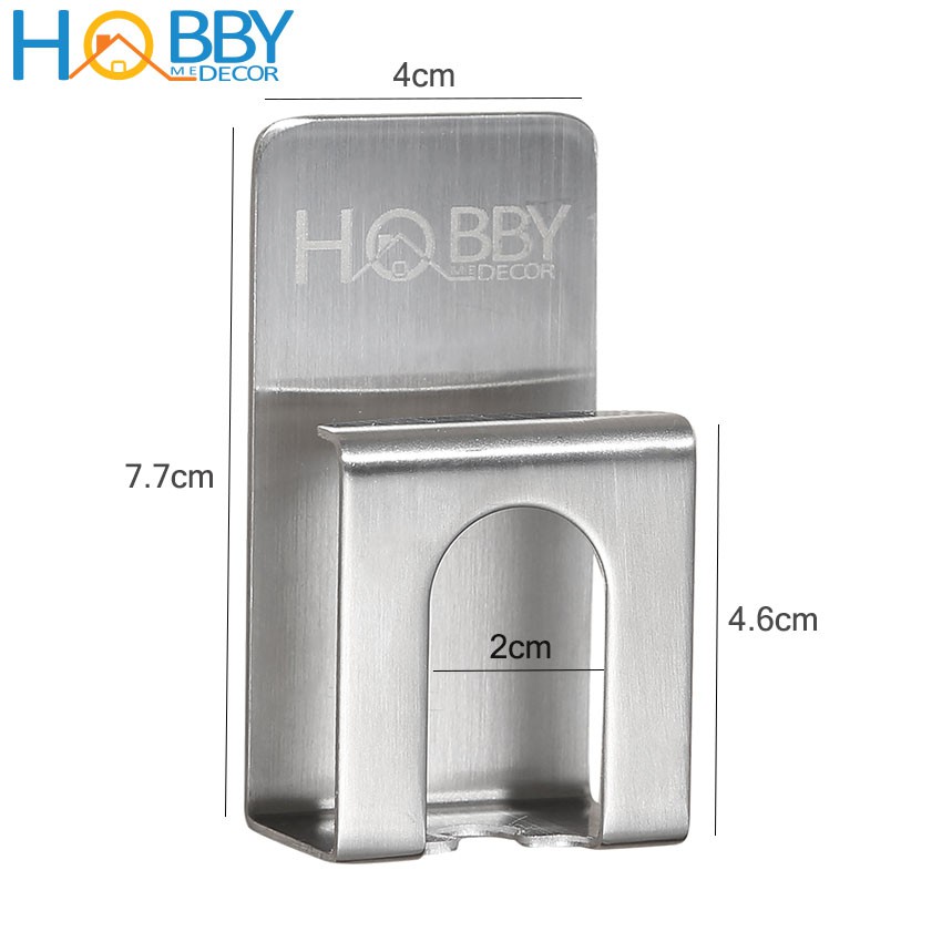 Móc treo bàn chải ly đánh răng dán tường inox 304 Hobby Home Decor MB