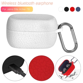 Hộp Đựng Tai Nghe Bằng Silicone Mềm Chống Sốc Cho Jabra Elite Active 75t