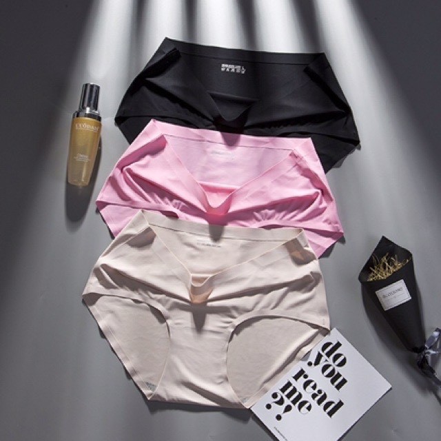 ( Chọn Màu ) Quần Lót Đúc Su Lụa Ép Lạnh Không Đường May
