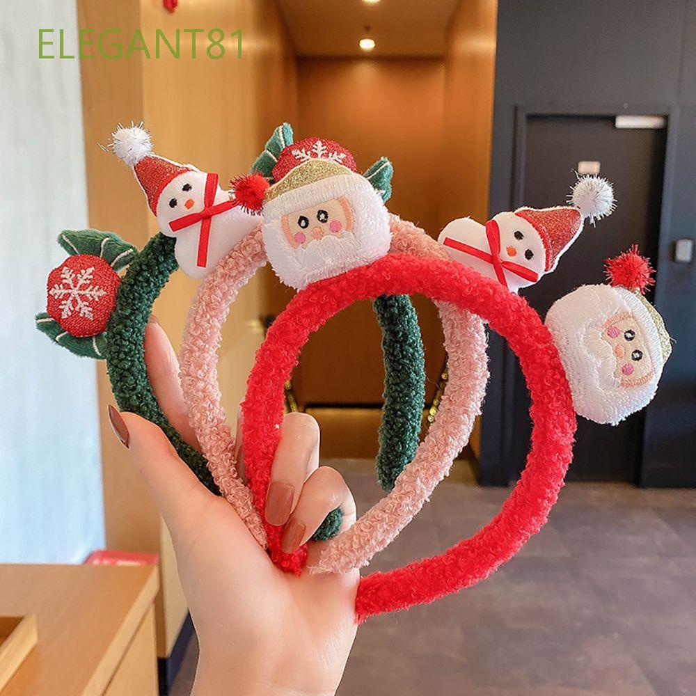 Băng đô vải họa tiết tuần lộc hoạt hình phong cách Hàn Quốc thời trang cho nữ ELEGANT81