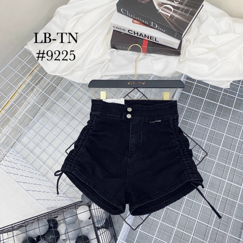 quần short cạp cao rút dây